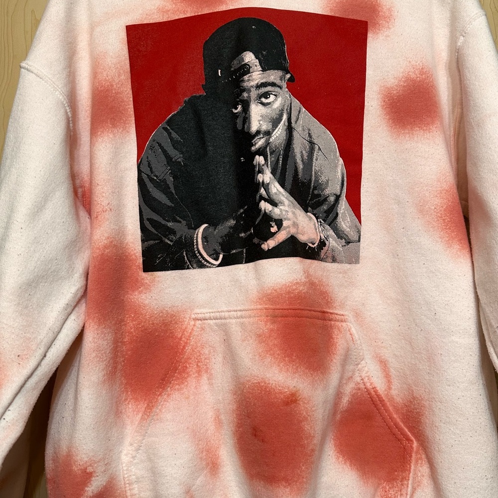 Custom made Tupac hoodie - Picture 4 of 7